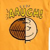 Men's - Peanuts - C Brown Half Football Head Short Sleeve Graphic T-Shirt - 2 of 4