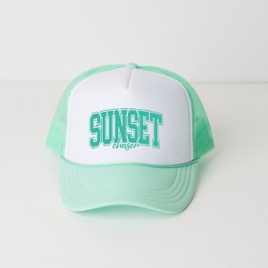 Simply Sage Market Varsity Sunset Chaser Adult Foam Trucker Hat - 1 of 1
