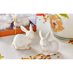 tagltd Easter Bunny Rabbit White Easter Salt & Pepper Shaker Set - 1 of 2