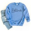 Embroidered Latina Cursive - Women's Graphic Sweatshirt - 2 of 4