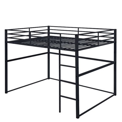 Dsvimoy Bed Metal Bunk Bed with Safety Guardrails and Space Saving Storage for Kids Room, Black, 77.25"*14.75"*6"