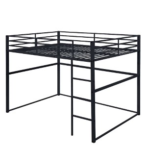 Dsvimoy Bed Metal Bunk Bed with Safety Guardrails and Space Saving Storage for Kids Room, Black, 77.25"*14.75"*6" - 1 of 4