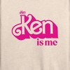 Women's - Barbie - Ken Is Me Lightweight French Terry Wide Neck Long Sleeve Shirt - 2 of 4