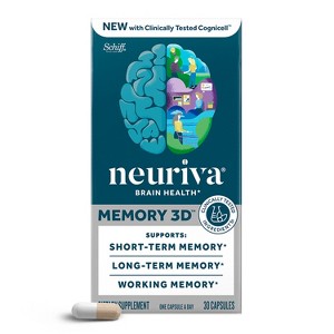 Neuriva Memory Dietary Supplement Capsules - 3 Dose - 30ct - 1 of 4