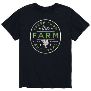 Men's - Instant Message - Fresh From the Farm Buy Local Short Sleeve Graphic T-Shirt - 1 of 4