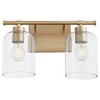 Quorum Lighting Tribute 2 - Light Vanity in  Aged Brass - 2 of 4