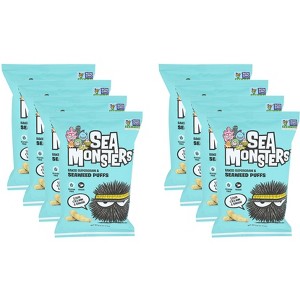 Sea Monsters Seaweed Puff Sour Cream & Onion - Case of 8 - 3.5 oz - 1 of 2