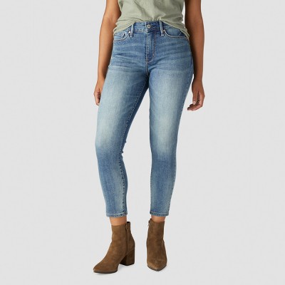 denizen high rise ankle skinny jeans