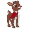 Northlight 8" Rudolph in Red Scarf Double Sided Gel Window Cling Decoration - 4 of 4