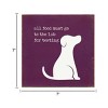 Slickblue 7x7 Dog Quote Wood Sign – Lab Testing Food Humor for Pet Owners' Kitchen or Home, Color Options - 3 of 3