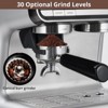 Garvee Espresso Machine, 20 Bar Grinder Espresso Maker with Milk Frother Steam Wand, Cappuccino Latte Maker, 30 Levels of Grinder, Fast Heating - 3 of 4