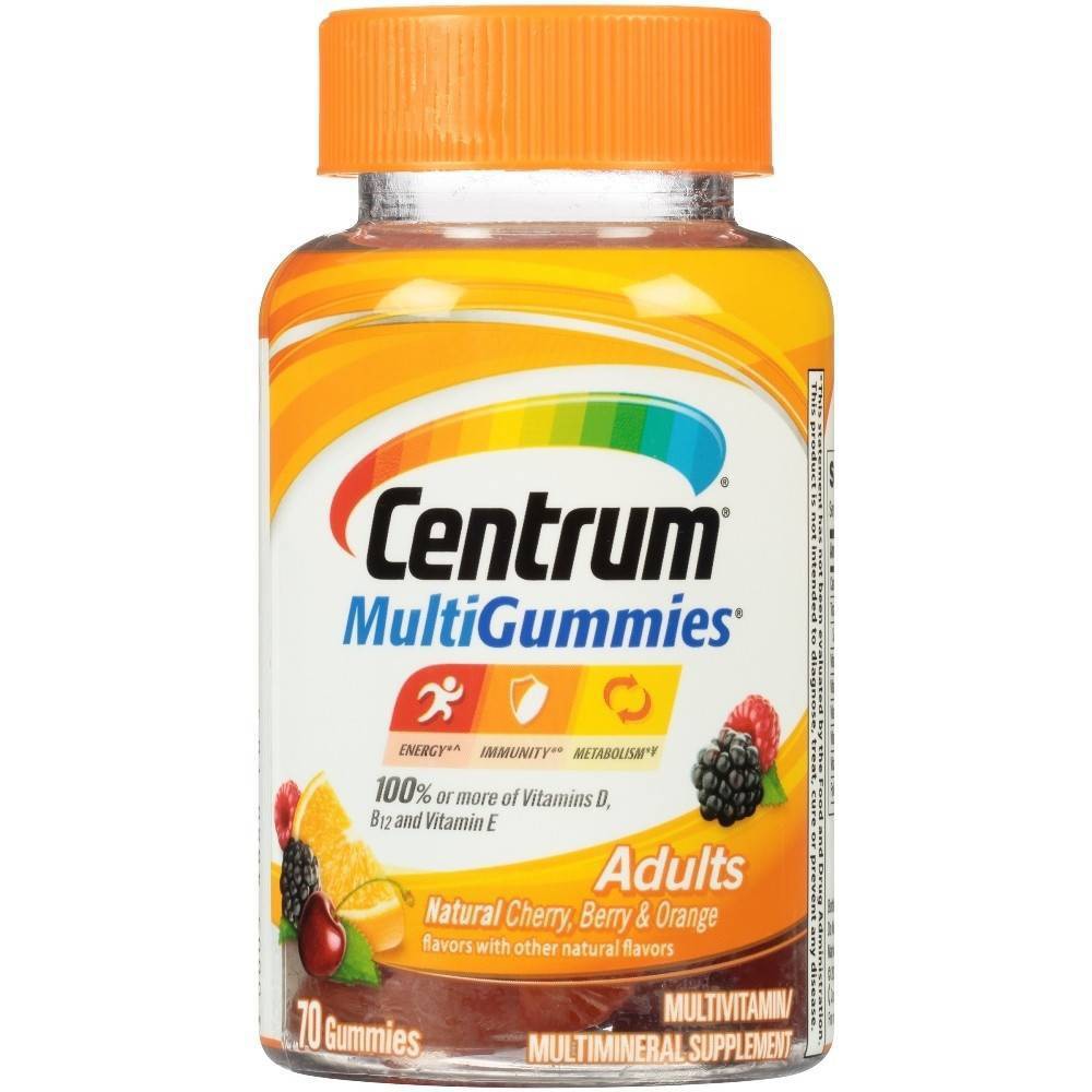 UPC 300054860705 product image for Centrum Multivitamin Dietary Supplement Gummies - Cherry Berry & Orange - 70ct | upcitemdb.com