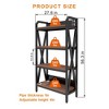 Chic Crate 55'' 4-Level Metal & Wood Bakers Rack – Kitchen/Garage/Pantry/Bathroom/Closet Storage Organizer - 2 of 4