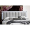 CAVINAS Queen Size Wooden Platform Bed Frame with Channel Tufting Headboard & LED Lights,No Box Spring Needed - 2 of 4