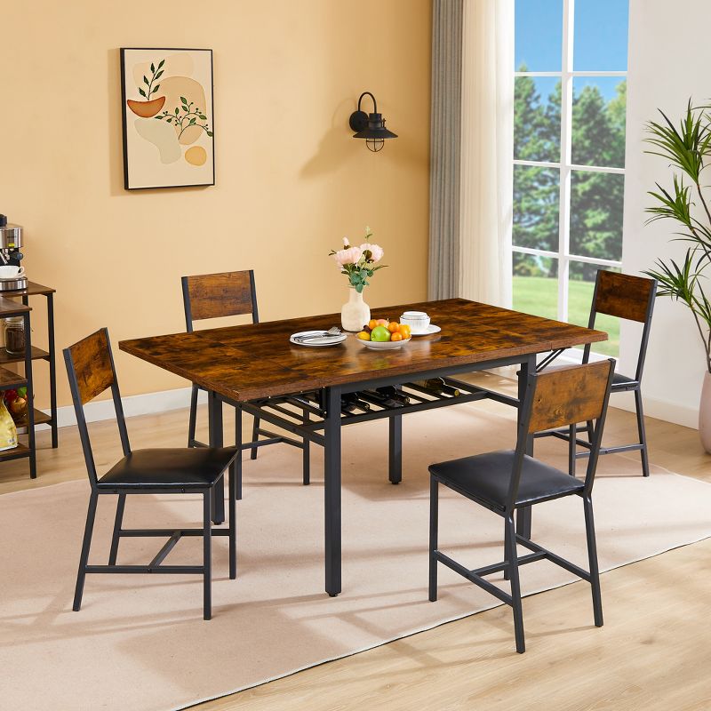 Farmhouse Folding Dining Table For Dining Room, Living Room - ModernLuxe, 2 of 9