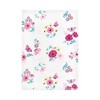 Hudson Baby Infant Girl Cotton Flannel Burp Cloths, Butterfly Floral 4-Pack, One Size - 3 of 4