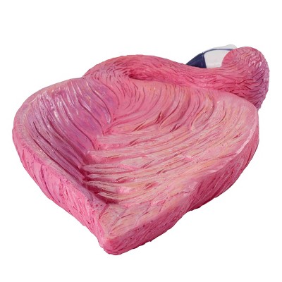 Hand-Painted Pink Flamingo Resin Soap Dish