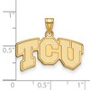 Black Bow Jewelry 14k Yellow Gold Texas Christian Horned Frogs NCAA Small Pendant - 2 of 3