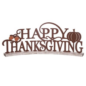 Transpac - Happy Thanksgiving - Halloween Decor -  10 in. - Case of 2 - 1 of 1