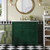 Modern Bathroom Vanity with Ceramic Sink and Storage Cabinet with Drawers, Compact Storage Cabinet for Bathroom - The Pop Home - 3 of 4