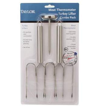 Taylor Holiday Value Pack with Meat Thermometer and Turkey Lifters