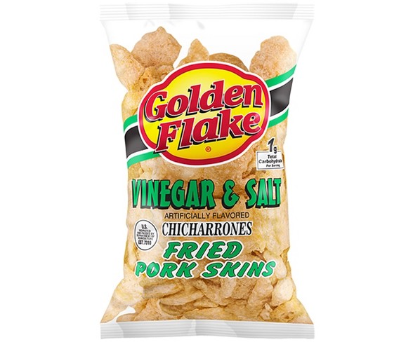 Golden Flake Vinegar & Salt Chicharrones Fried Pork Skins - 3.25oz