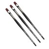 da Vinci TOP-ACRYL Bright Red-Brown Brush, Synthetic, Acrylic & Oil, Flat, Series 7185K, Size 1, Pack of 3 - 3 of 3