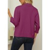 Women's 3/4 Sleeve Open Front Cropped Cardigan Sweater Elegant Shrugs for Women - 4 of 4