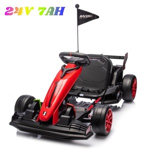 Jojoka 24V Kids Electric Go Kart Ride-On Car with Adjustable Seat, 7.5MPH Drift Kart, 7Ah Battery, for Boys Girls Ages 6-12, Max Load 135lbs - 1 of 4