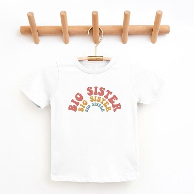 The Juniper Shop Big Sister Stacked Curved Toddler Short Sleeve Tee