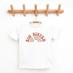 The Juniper Shop Big Sister Stacked Curved Toddler Short Sleeve Tee - 1 of 2