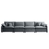 150.38" Corduroy Modular Sectional Sofa with Double-Layer Cushions - 4 of 4