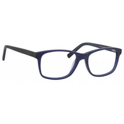 Esquire Mens EQ1546 Blue Light Filter+A/R Lenses Eyeglasses Black and Red 54mm