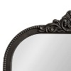 Kate & Laurel All Things Decor 24"x38" Hubanks Arched Wall Mirror Black - 2 of 4