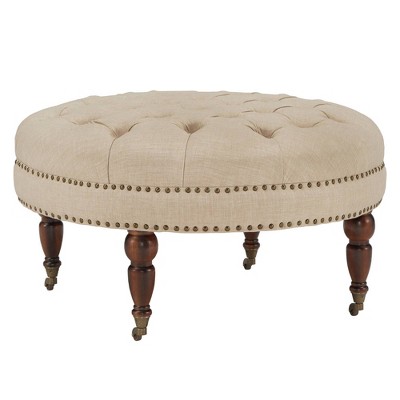 target round ottoman