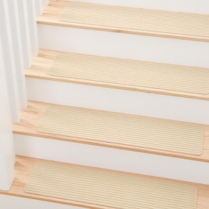 MBIGM Striped Indoor & Outdoor Non-Slip Stair Treads - 1 of 4