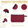 Unique Bargains Canvas Plain Zipper Toiletry Makeup Organizing Bags 8 Pcs - 2 of 4