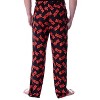 AC/DC Pajama Pants Men's Allover Logo Music Band Loungewear Sleep Pants Black - image 2 of 4