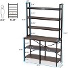 Tribesigns Industrial 6-tier Bookshelf, Storage Rack with X-shaped Frame, Rustic Bookcase for Living Room, Bedroom, Office - 3 of 4