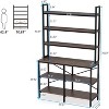 Tribesigns Industrial 6-tier Bookshelf, Storage Rack with X-shaped Frame, Rustic Bookcase for Living Room, Bedroom, Office - image 3 of 4