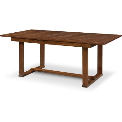 Wesley Dark Brown Extendable Wood Dining Table