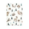 Hudson Baby Infant Boy Cotton Flannel Burp Cloths Bundle, Boy Woodland Pals, One Size - 3 of 4