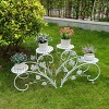 Artloge 4 Tiers Heavy Duty Metal Plant Stand Industrial Style Flower Pot Holder Rack for Garden Balcony Patio Office Decor Space-Saving - 2 of 4