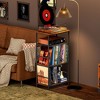 MOEPISY Record Player Stand, 4-Tier Vinyl Record Holder Dispaly Shelf with Storage up to 200 Albums - 4 of 4