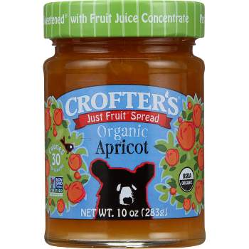 Crofter's Just Fruit Spread Organic Apricot 10 oz Jar