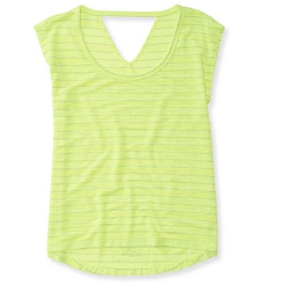 Aeropostale Womens Open-Back V Basic T-Shirt