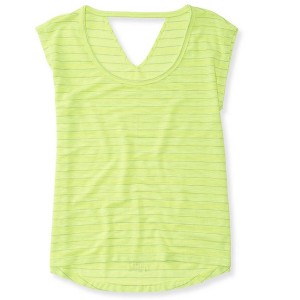 Aeropostale Womens Open-Back V Basic T-Shirt - 1 of 2