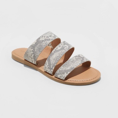 womens gray sandals