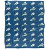 Florida Gulf Coast University Logo Pattern Silky Touch Blanket White 50x60 - 2 of 4