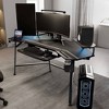 EUREKA ERGONOMIC Aero, 72x23 Wing Shaped Studio Desk with Accessories Set - 2 of 4